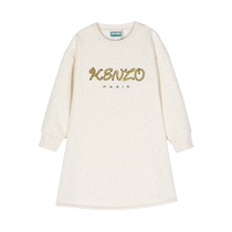 KENZO childrens clothing logo printed cotton dress FARFETCH