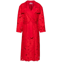 Vivetta ladies broderie embroidered trench coat FARFETCH