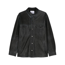 S W O R D 6 6 44男士摁扣皮夹克FARFETCH发发奇