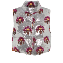 Double J Womens Bonbon Sequin Embellished Vest FARFETCH