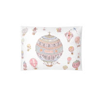 Atelier Choux childrens hot air balloon print satin pillow FARFETCH