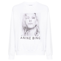 Anine Bing Womens Ramona cotton sweatshirt FARFETCH