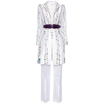 SAIID KOBEISY Womens Mikado beaded suit FARFETCH