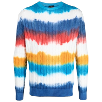 Paul Shark Mens Tie-Dye Graphic Cotton Sweater FARFETCH