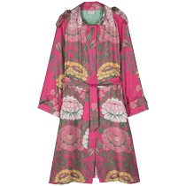 Pierre-Louis Mascia Womens Floral Print Silk Trench Coat FARFETCH