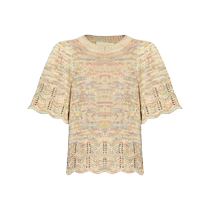 MUNTHE Womens Ovacik short-sleeved knitted top FARFETCH