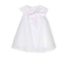 Lapin House Kids Bow Detail Empire High Waist Dress FARFETCH