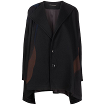 YS womens trapezoidal lapel coat FARFETCH