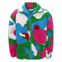 JW Anderson Unisex Geometric Pattern Fleece Textured Jacket FARFETCH