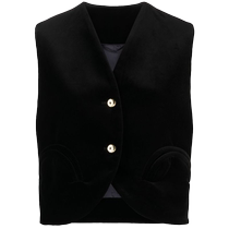 Blaze Milano Womens Jealousy Gliss V-neck Velvet Vest FARFETCH