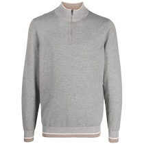 Peserico Mens Contrast Trim Zip Collar Sweater FARFETCH