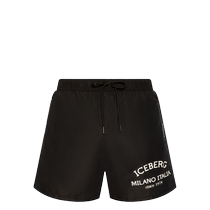 Iceberg Mens Logo Print Drawstring Swim Shorts FARFETCH