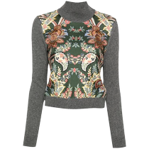 Etro Womens Floral Contrast Patch Sweater FARFETCH