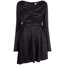 Final Sale] Msgm Womens Long Sleeve Gathered Dress FARFETCH