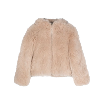 Liska Womens Fur Design Cashmere Hooded Jacket FARFETCH