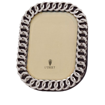 LOBJET Unisex Cuban Link Photo Frame (13cm x 18cm) Faqi