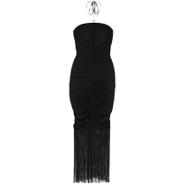 THE ANDAMANE Женское платье миди Rosalia с рюшами и кисточками в Интернет-магазине Farfetch.
