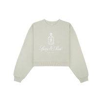 SPORTY RICH Womens Vendome short cotton sweatshirt FARFETCH