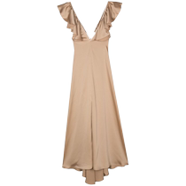 MERACI ladies rosatin extra-long dress FARFETCH hair chic