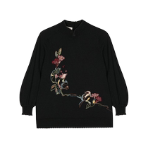 SHIATZY CHEN Womens floral embroidered slit collar sweater FARFETCH