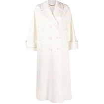 Final Sale] Ermanno Scervino Womens Double-breasted Extra Long Jacket FARFETCH