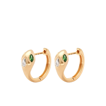 Ms. Anita Ko Ms. Snake 18K gold diamond Zum green jewel earbone clip FARFETCH Fat Chic