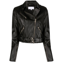 Patrizia Pepe Womens Long Sleeve Biker Jacket FARFETCH