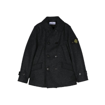 Stone Island childrens compass patch double-breasted jacket FARFETCH