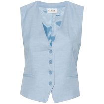 P A R O S H Womens V-neck buttoned Western-style vest FARFETCH
