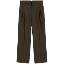 Ami Paris mens ruched detail wool trousers FARFETCH