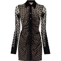 Misbhv womens classic logo print ruffled mini shirt dress FARFETCH