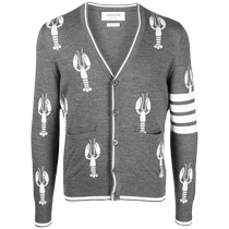 Thom Browne Mens Lobster Intarsia Merino Wool Cardigan FARFETCH