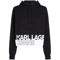 Ms. Karl Lagerfelds logo printed draw rope with hoodie FARFETCH