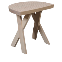 ZANAT Touch Half Moon stool FARFETCH is surprised