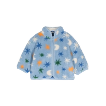Stella Mccartney childrens faux fur all-in-one graphic jacket FARFETCH