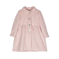 Final Sale]Caffe Dorzo Childrens Gathered Detailed Felt Jacket FARFETCH