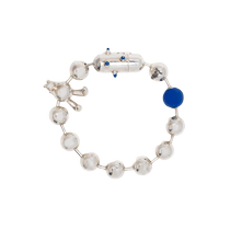Natasha Zinko unisex Bunny chain beaded bracelet FARFETCH