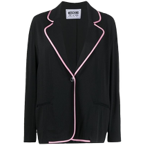 Moschino womens piped trim single-breasted blazer FARFETCH