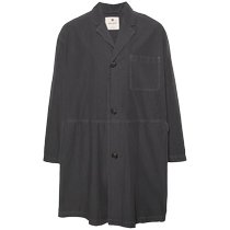 SnowPeak mens single row of buttons with long coat FARFETCH hair chic
