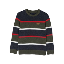 Barbour childrens clothing Cranmer striped wool jumperFARFETCH