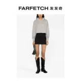 Ganni Mss Logo Нажатие коротких капюшков Farfetch