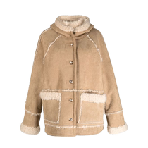 tout a coup womens hooded suede jacket FARFETCH