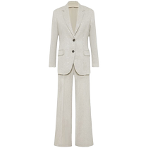 Brunello Cucinelli Womens Trapezoid Lapel Single-breasted Suit Suit FARFETCH