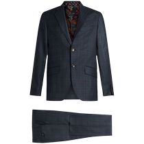 Etro Mens Two-Piece Check Wool Suit FARFETCH