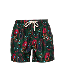 Peninsula Swimwear Mens Casablanca Paisley Print Swim Shorts