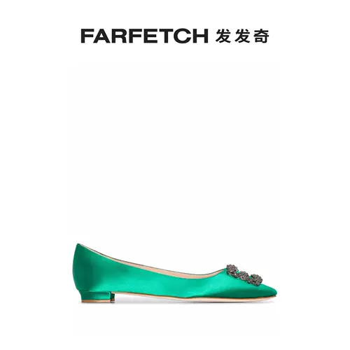 Manolo Blahnik Женские балетки Hangisi с аппликацией FARFETCH