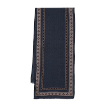 Kiton Mens Geometric Print Wool Scarf FARFETCH
