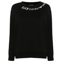 Ea7 Emporio Armani womens logo printed cotton sweatshirt FARFETCH