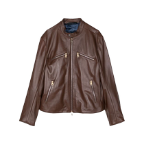 Paul Smith men zIP-up leather jacketFARTCH hair chic