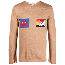 Comme Des Garcons Shirt Mens Graphic Print Crew Neck Sweater FARFETCH
